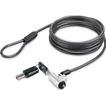 StarTech.com Laptop cable lock 6Ft Compatible With Noble Wedge; Laptop Cable Lock, 6Ft (2m), Anti-Theft Keyed Lock, Security Cable Lock For Dell XPSLatitude, Cut-Resistant Steel Cable Lock For Laptop (NBLWK-LAPTOP-LOCK) - Beveiligingskabelslot