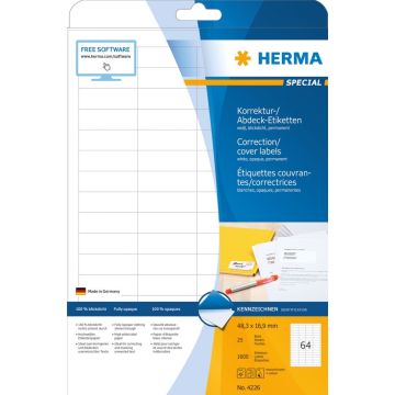 Herma 4226  - Correctie-/afdeketiketten