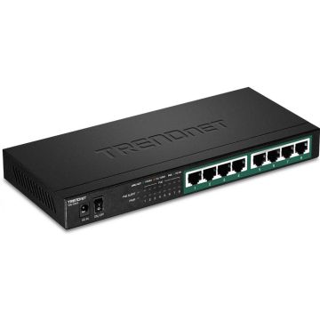 TRENDnet 8-Port Gigabit PoE+ Switch (65W)