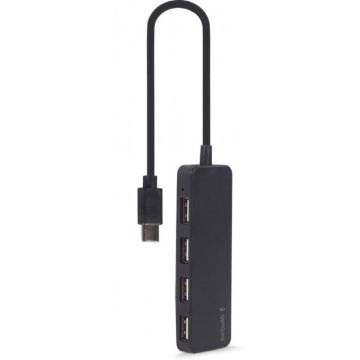 gembird 4-Port-USB-Type-C-Hub, zwart