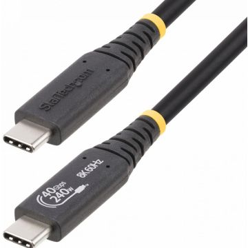 StarTech.com 50cm (1.6ft) USB4 Cable, USB-IF Certified USB-C Cord 40Gbps - USB-kabel