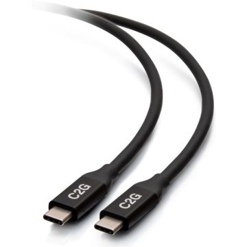 C2G 2.5ft (0.8m) USB-C Male to USB-C Male Cable (20V 5A) - USB4 (40Gbps)