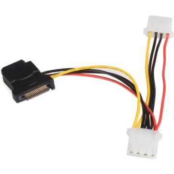 StarTech.com SATA naar LP4 Verloopkabel Voeding met 2 extra LP4 - Netspanningsadapter