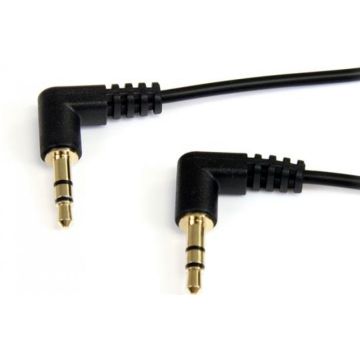 StarTech.com 30cm 3,5mm Slanke Haakse Stereo Audiokabel - MM