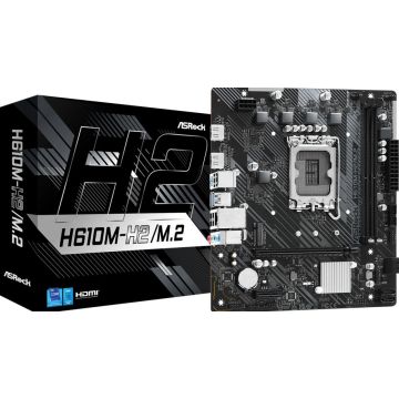 MB ASRock Intel 1700 H610M-H2/M.2 M-ATX 2xD4 3200 PCIe4.0 X16 USB3.2 Gen1
