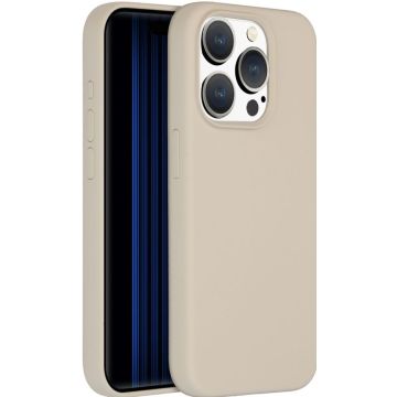 Accezz Liquid Silicone Backcover iPhone 15 Pro - Stone