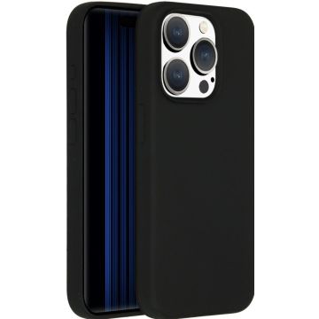 Accezz Liquid Silicone Backcover met MagSafe iPhone 15 Pro - Zwart