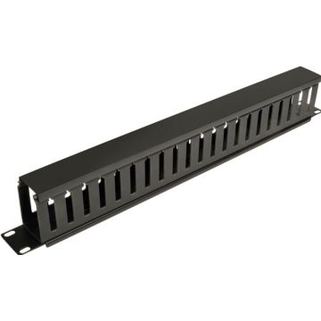 Eaton Tripp Lite Series Rack Enclosure Horizontal Cable Manager (finger duct) 1URM - Rekkabelbeheergoot met kap