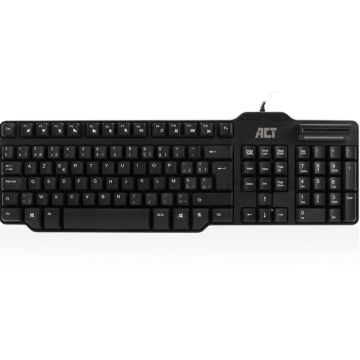 Keyboard Belgium lay-out USB Smart CardID Reader