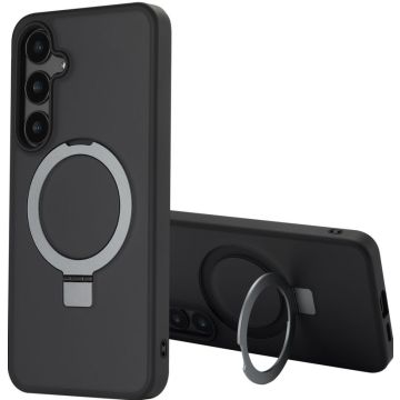 Accezz Ring Stand Backcover met MagSafe Samsung Galaxy S24 Plus - Zwart