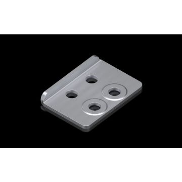 Rittal VX socket-Adapter, voor Doppel-Lenkrolle, Stahlblech