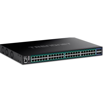 TRENDnet 52-Port Gigabit Web Smart PoE+ Switch w.10G SFP+
