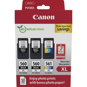 Canon PG-560XL x2CL-561XL Photo Value Pack - Glanzend