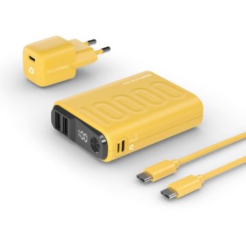 Powerbank RealPower PB-10000 Power Pack Gelb