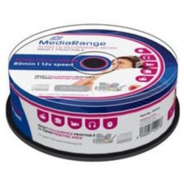 MediaRange CD-R 700MB 25pcs Audio vollflÃ¤chig bedruckbar
