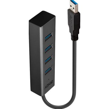 Lindy USB 3.0 Hub 4 Port zonder voeding