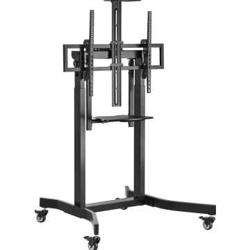 Equip Bodenstandhalter 55-100"/ 1TFT 120kg 1Ablage zwart