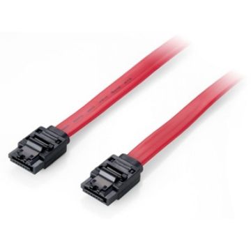 Equip 111900 Flat cable SATA [0.5m, 6Gbps w/ metal latch, straight version]