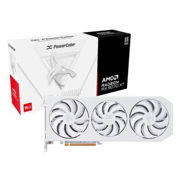 Powercolor Hellhound Spectral White AMD Radeon RX 9070 XT - Videokaart