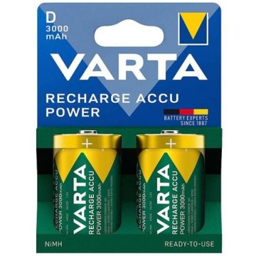 Varta accu RECHARGE Power D HR20 3000mAh NEU 2St.