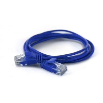 Wantec Patchkabel UTP CAT6a d=2,8mm 20,00m blauw