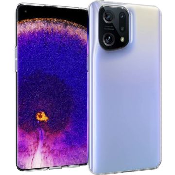 Accezz Clear Backcover Oppo Find X5 Pro 5G - Transparant