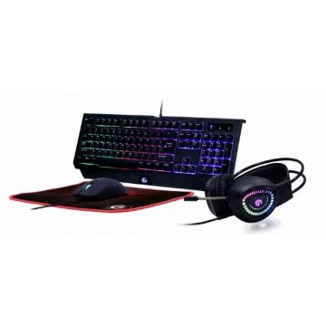 gembird 4-in-1-Gaming-Kit met Hintergrundbel. US-Layout