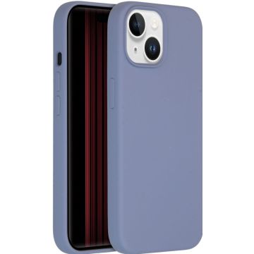 Accezz Liquid Silicone Backcover iPhone 15 - Lavender Grey