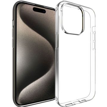 Accezz Clear Backcover iPhone 15 Pro - Transparant