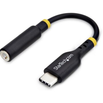 StarTech.com USB-C Audio Adapter to 3.5mm TRRS Jack, Headphone Aux Dongle - Adapter USB-C naar koptelefoonstekker