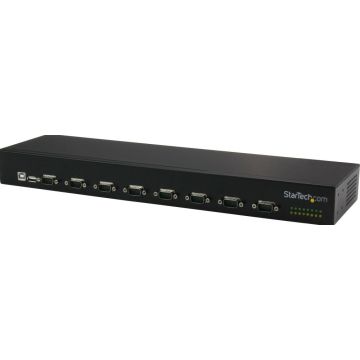 StarTech.com 8-Poorts USB naar seriële adapter hub - USB naar RS232 poort adapter met daisy chain
