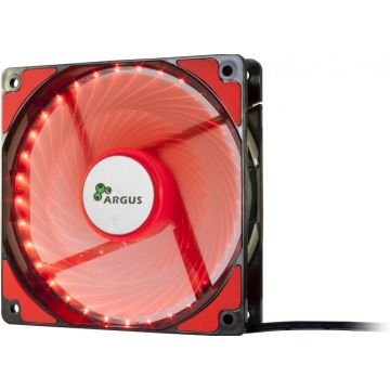 Inter-Tech koeler 120*120*25 ARGUS L-12025 RD, rot