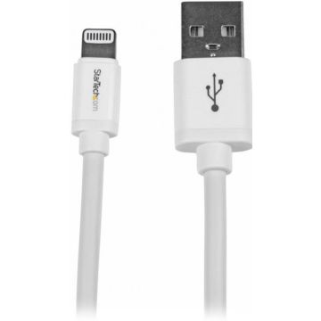 StarTech.com 2 m lange witte Apple 8-polige Lightning-connector-naar-USB-kabel voor iPhone / iPod / iPad - Lightning-kabel