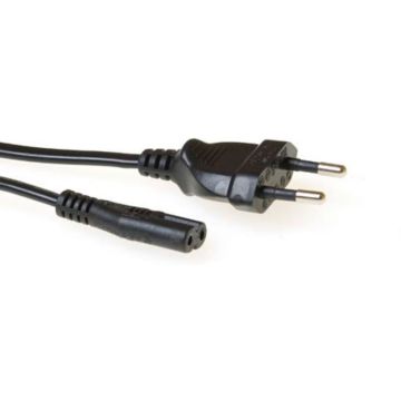 ACT Netsnoer Euro male - C7 female zwart 5 m. 1 stk