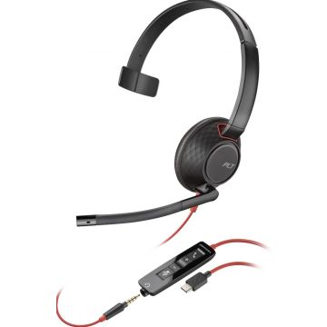 Poly Blackwire 5210 - 3,5mm Jackplug, USB-C, USB-A