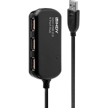 Lindy USB 2.0 Active Extension Pro 4 Port Hub - Hub