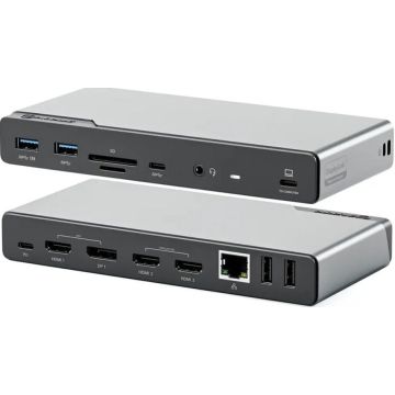 Alogic Dockingstation USB-C 16 in 1 Quad Display DV4