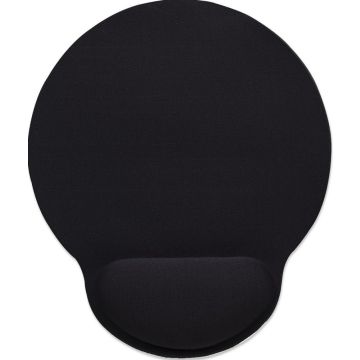 Wrist-Rest Mouse Pad, Black Gel-like Foam
