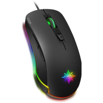 INCA Gaming Maus IMG-327 4800 DPI, RGB, 6 Tasten, USB, SW retail