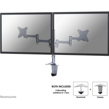 Neomounts FPMA-D1330DSILVER - Monitor arm 2 schermen