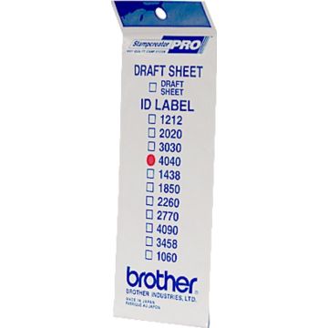 Brother ID4040 - 40 x 40 mm 12 etiket(ten) stempel ID-etiketten