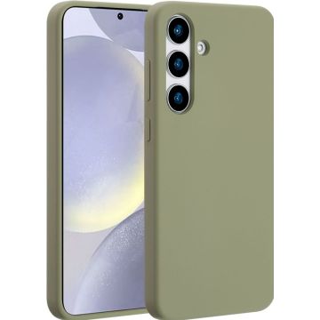 Accezz Liquid Silicone Backcover met MagSafe Samsung Galaxy S25 Plus - Cooper Green