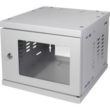 Rack Logilink wall mount cabinet SoHo 4U grey 10", 4U