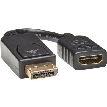 Eaton Tripp Lite Series DisplayPort to HDMI Video Adapter Video Converter (MF), HDCP, Black, 6 in. (15 cm) - Videoadapter