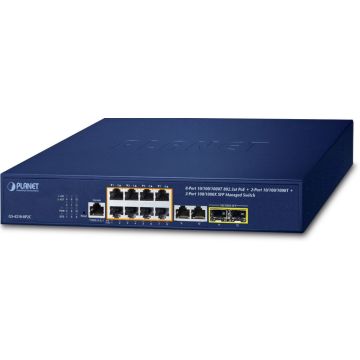 PLANET 8-Port GE GS-4210-8P2C 802.3at POE+