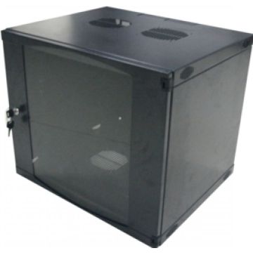 Rack Logilink wallmount single section box 12U b black, 19", flat pack