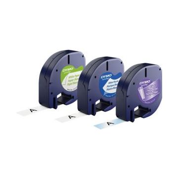 DYMO LetraTAG Starter Pack - Wit, zilver, geel