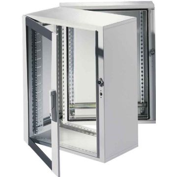 Rittal Wandkast 1DK-EL 9 inch, 21 HE, 60 cm breed, 101 cm hoog, 47 cm diep. 1 stk