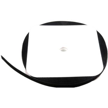 EFB Klettband 20mm zwart, 25 Meter rol