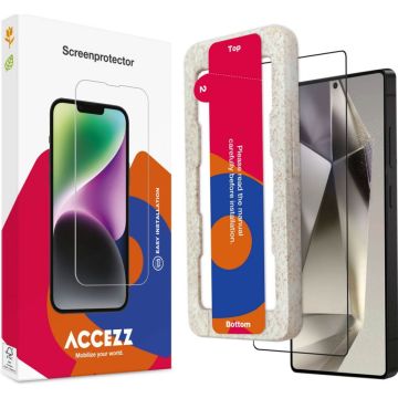 Accezz Gehard Glas Full Cover Screenprotector met applicator Samsung Galaxy S25 Ultra